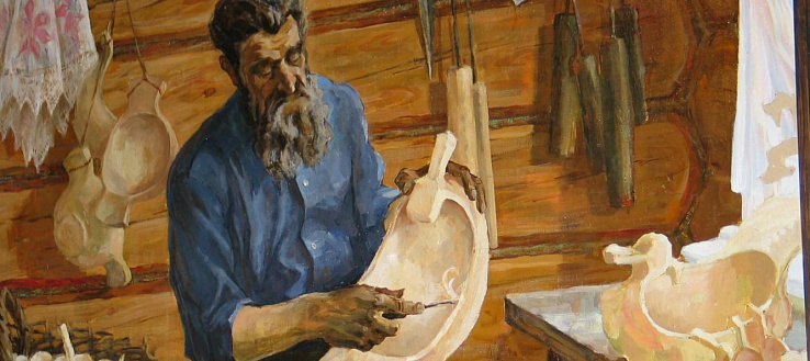В «Автографе»: Осталась от бабушки прялка...